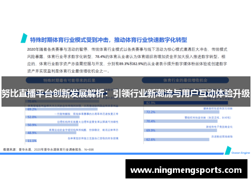 努比直播平台创新发展解析：引领行业新潮流与用户互动体验升级